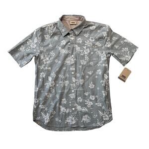 VANS Boys Hawaiian button up collared shirt, NWT; Boys size XL (16-18)